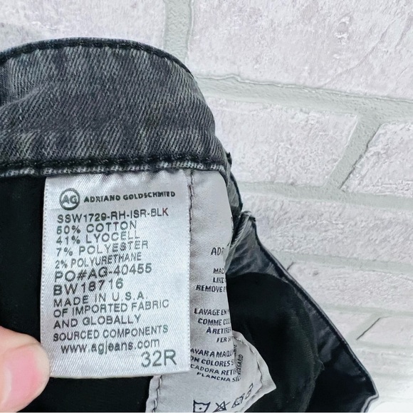 Ag Adriano Goldschmied The Mila Super High Rise Skinny Raw Hem Jeans Size 32 - Picture 8 of 8